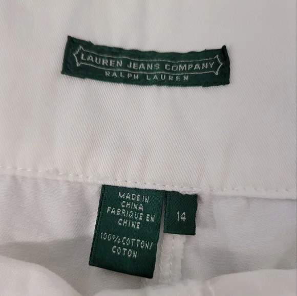 LAUREN JEANS CO. RALPH LAUREN NAUTICAL SHORTS SZ 14 - Picture 3 of 8